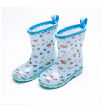 Soft soled unisex silicone waterproof latex boots rain proof shoes for kids